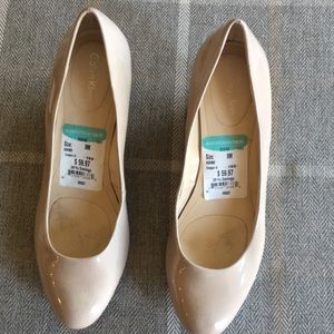 Nude Calvin Klein wedges